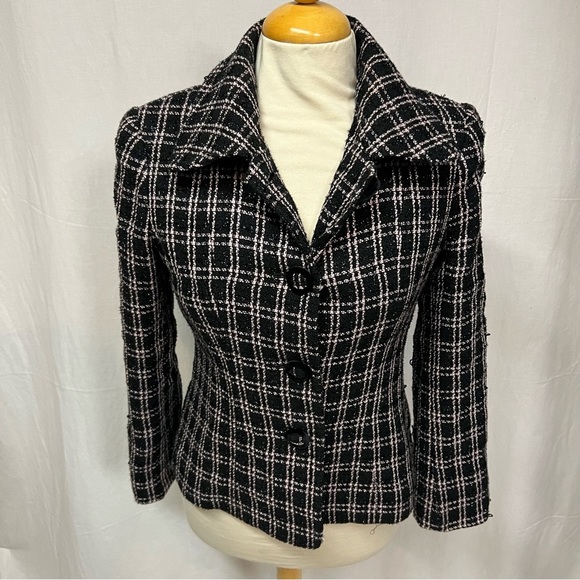 Vintage Black and White Blazer - Picture 7 of 13